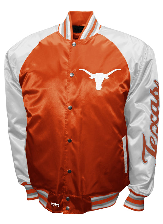 Texas Longhorns Franchise Club Game Satin Full-Snap Jacket