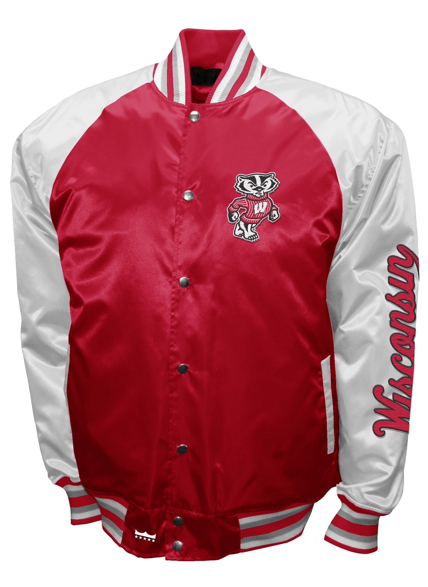 Wisconsin Badgers Franchise Club Game Satin Full-Snap Jacket