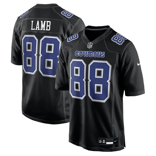 Dallas Cowboys Nike #88 CeeDee Lamb Men's Carbon Black Game Jersey