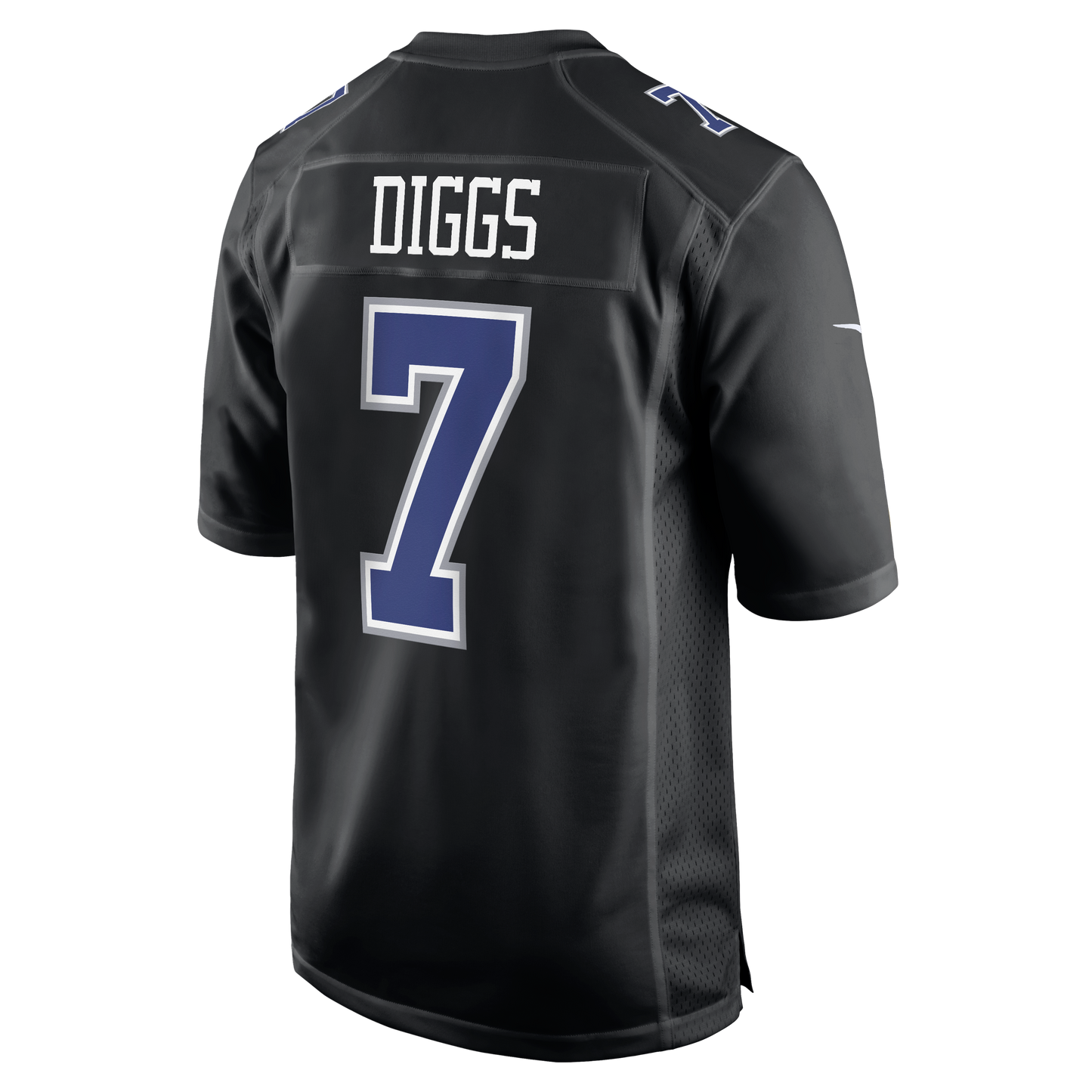 Dallas Cowboys Nike #7 Trevon Diggs Men's Carbon Black Game Jersey