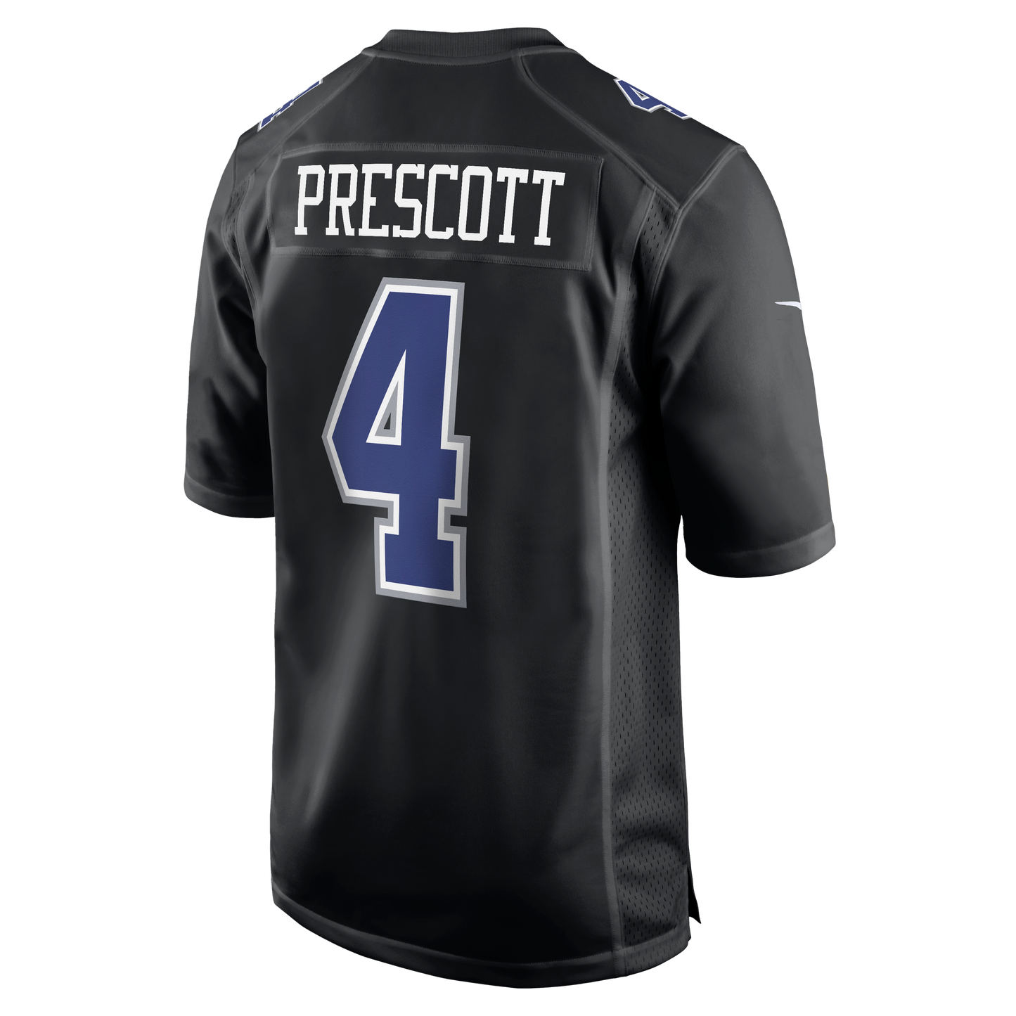 Dallas Cowboys Nike #4 Dak Prescott Men's Carbon Black Game Jersey