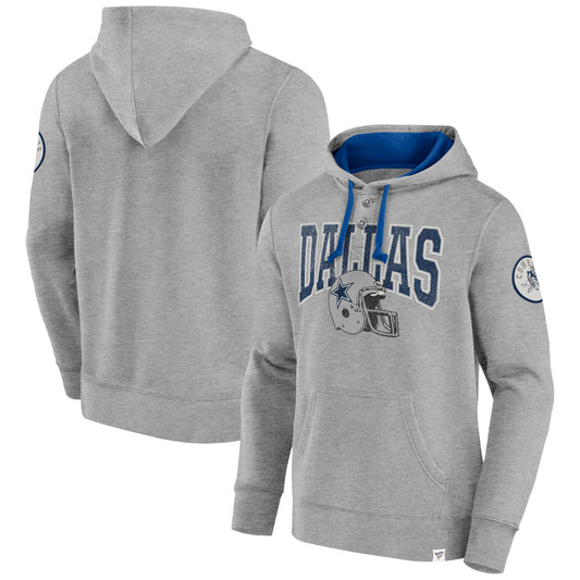 Dallas Cowboys Fanatics Label Maker Pullover Hoodie- Gray