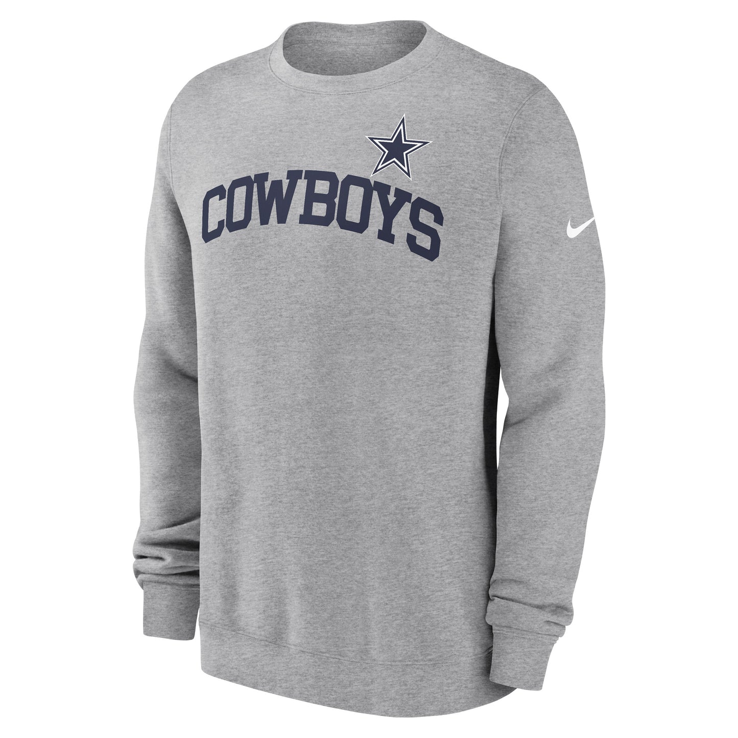 Dallas Cowboys Nike Club Pullover Sweatshirt - Heather Gray