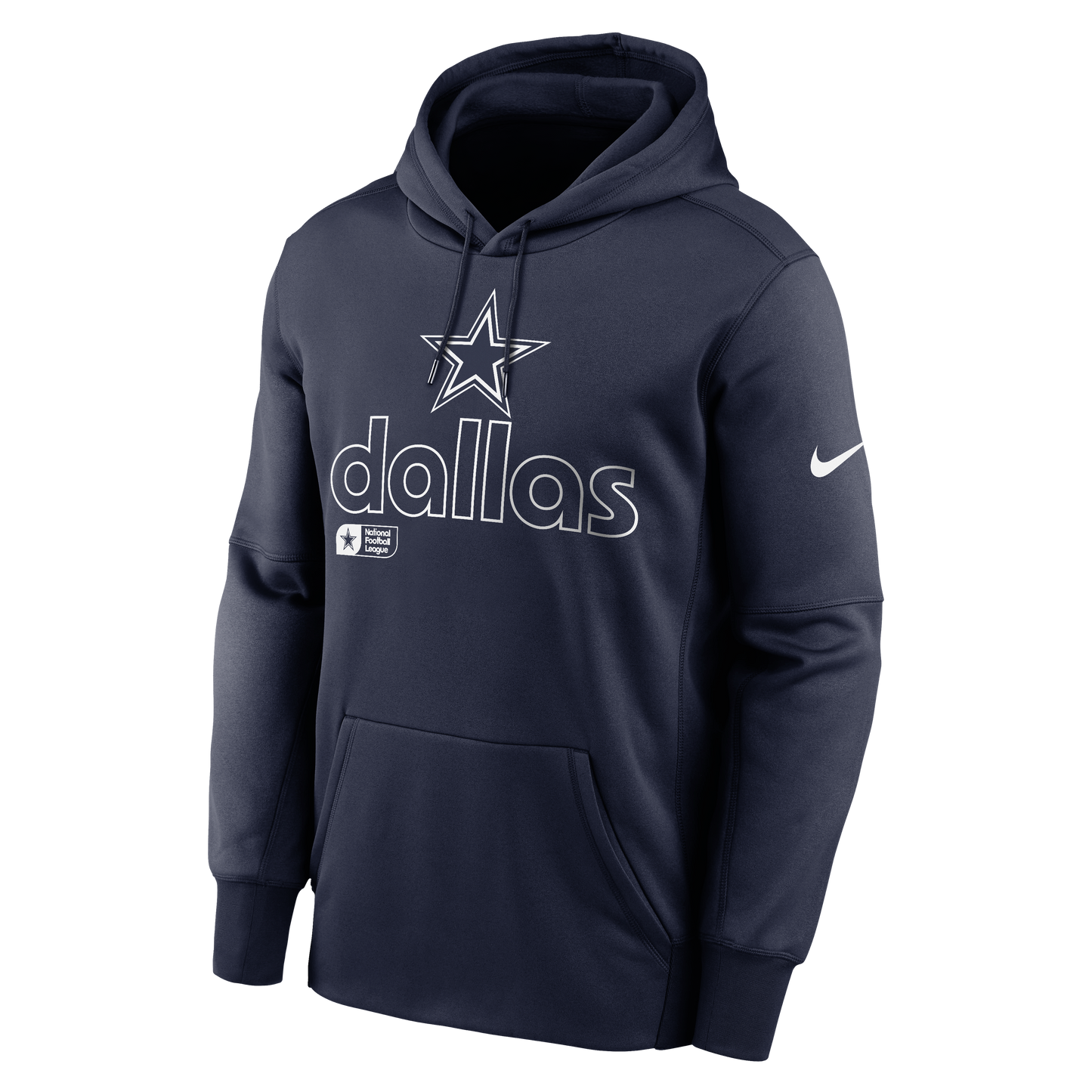 Dallas Cowboys Nike Therma Pullover Hoodie - Navy