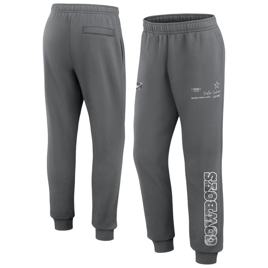 Dallas Cowboys Nike Performance Multi Statement Fleece Joggers - Charcoal