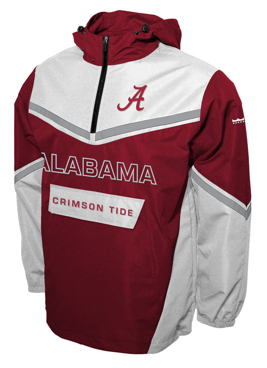 Alabama Crimson Tide Franchise Club Action Anorak Quarter-Zip Pullover Jacket - Crimson