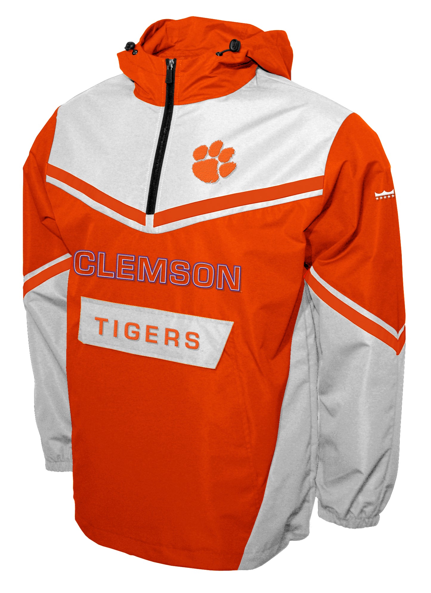 Clemson Tigers Franchise Club Action Anorak Quarter-Zip Pullover Jacket - Orange
