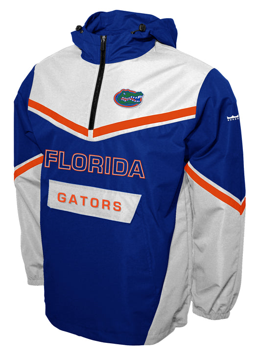 Florida Gators Franchise Club Action Anorak Quarter-Zip Pullover Jacket - Blue