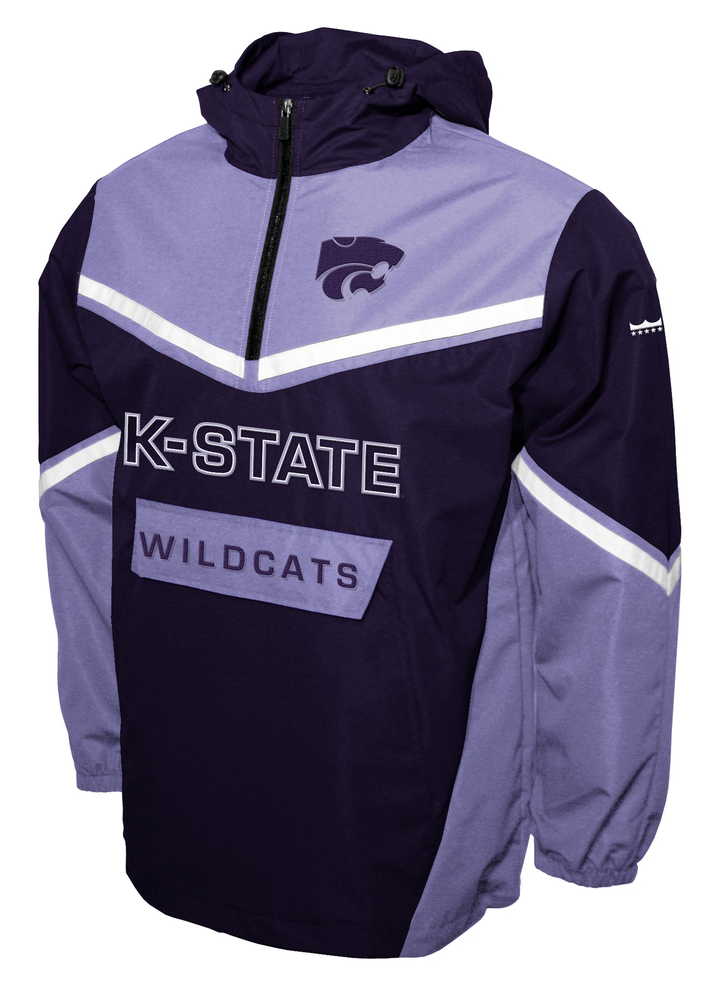 Kansas State Wildcats Franchise Club Action Anorak Quarter-Zip Pullover Jacket - Purple