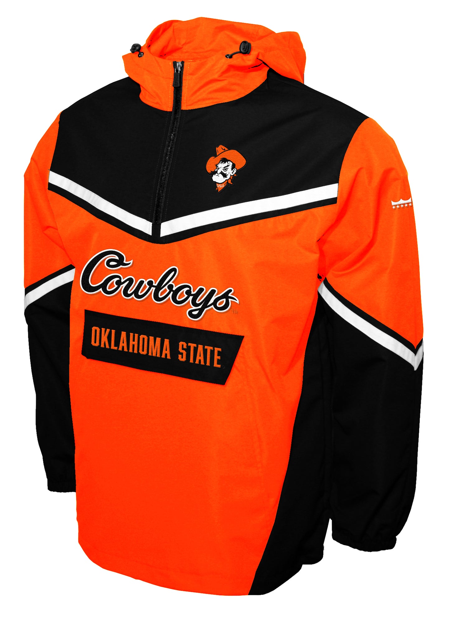 Oklahoma State Cowboys Franchise Club Action Anorak Quarter-Zip Pullover Jacket - Orange