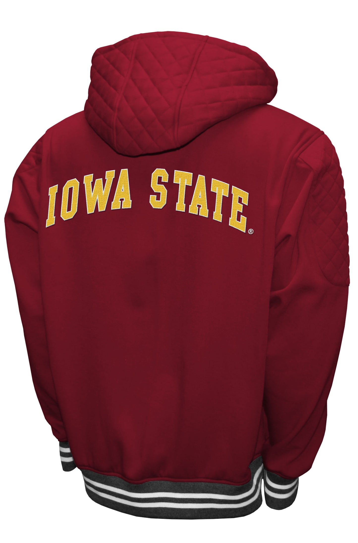 Iowa State Cyclones Franchise Club Grind Full Zip Hooded Jacket - Burgundy
