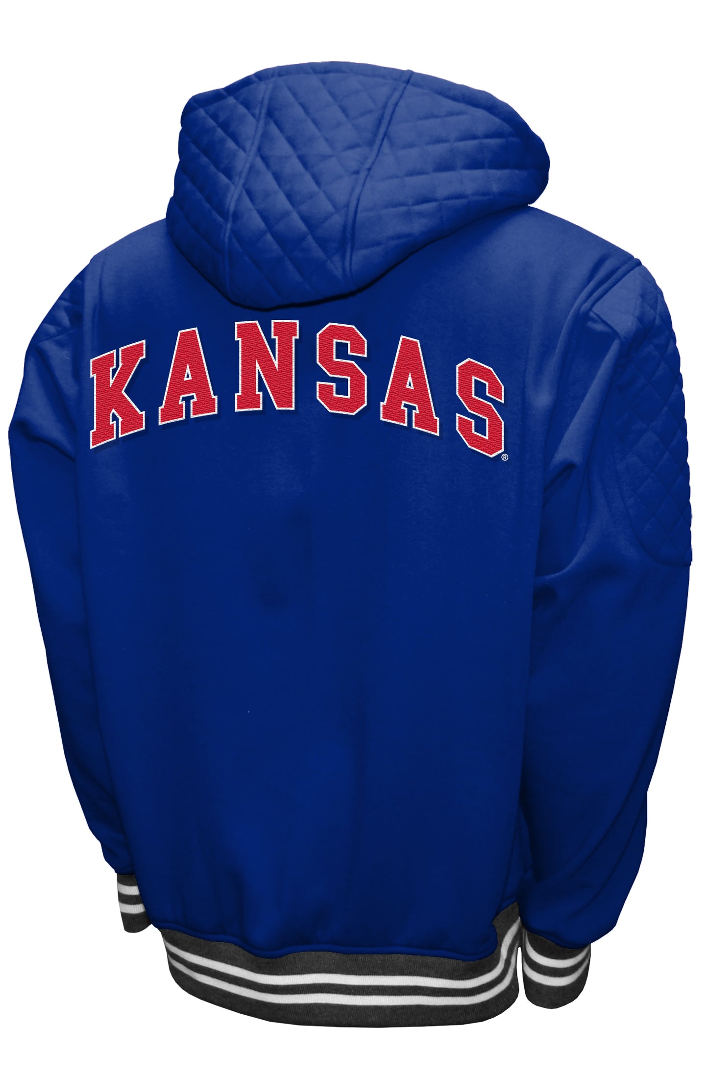 Kansas Jayhawks Franchise Club Grind Full Zip Hooded Jacket - Blue
