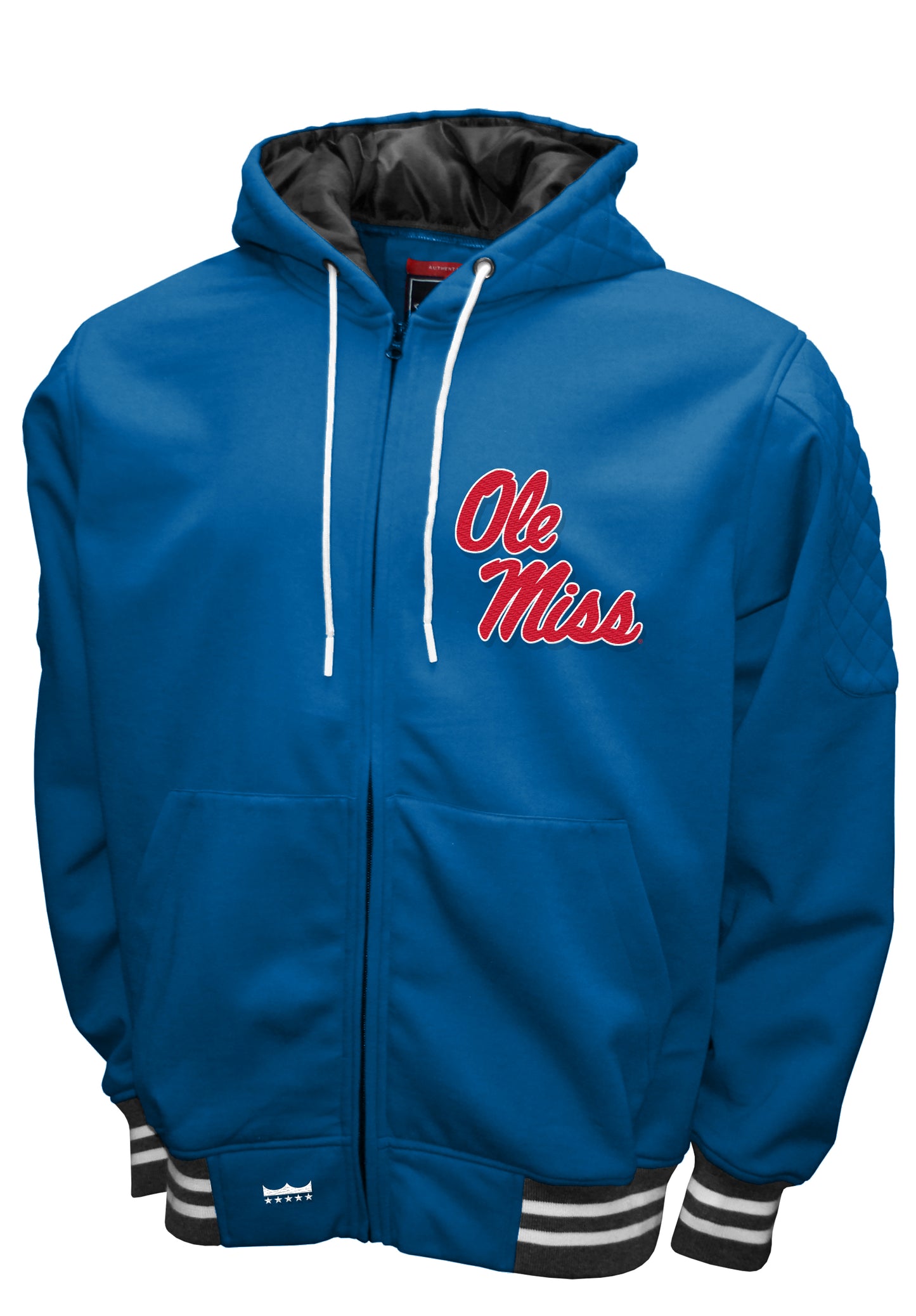 Ole Miss Rebels Franchise Club Grind Hooded Jacket - Blue