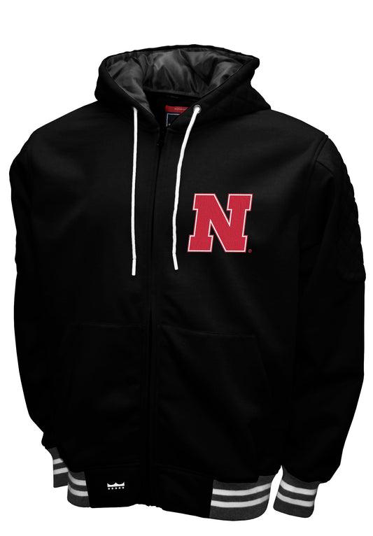 Nebraska Cornhuskers Franchise Club Grind Hooded Jacket - Black