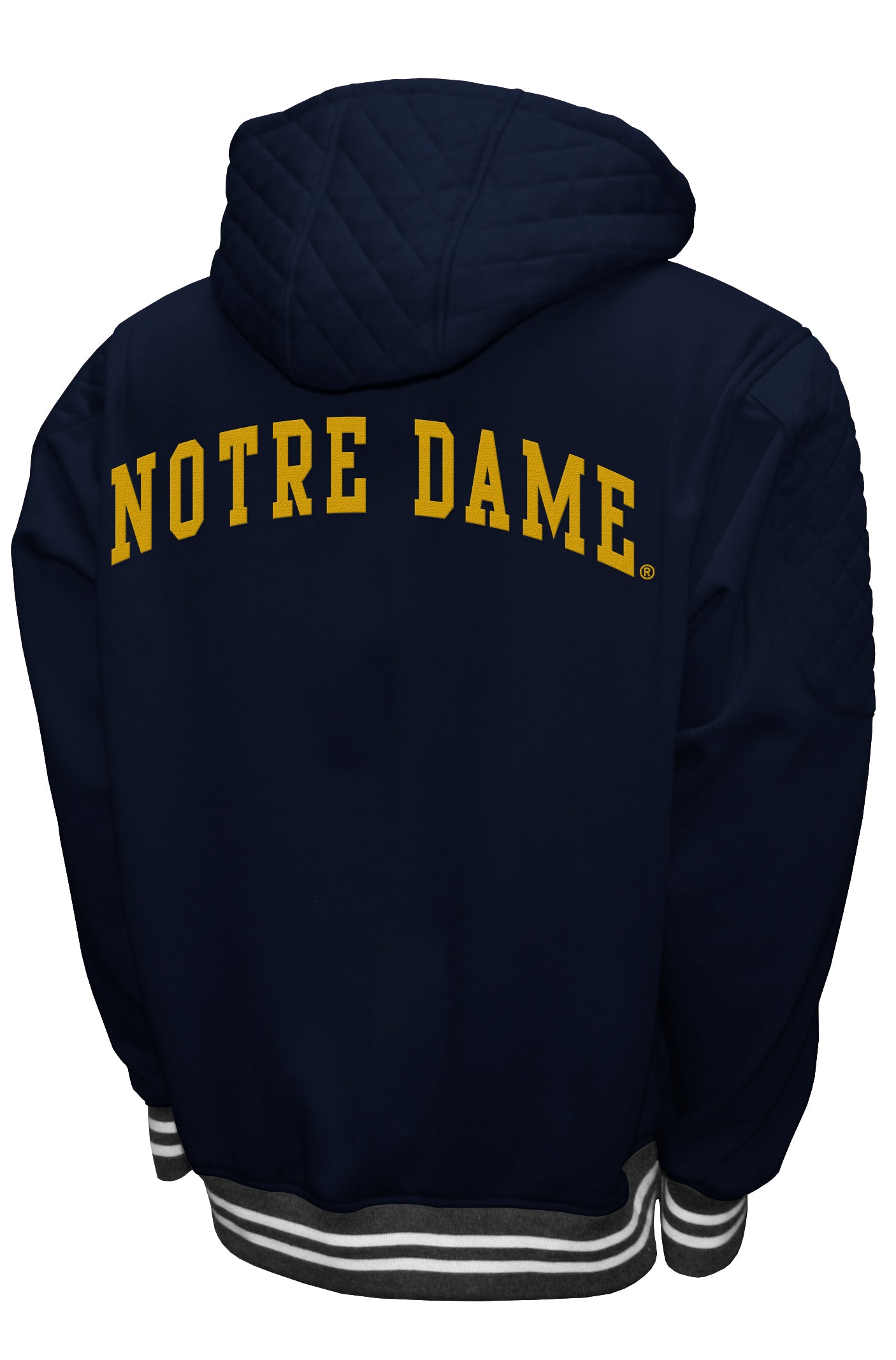 Notre Dame Fighting Irish Franchise Club Grind Hooded Jacket - Navy