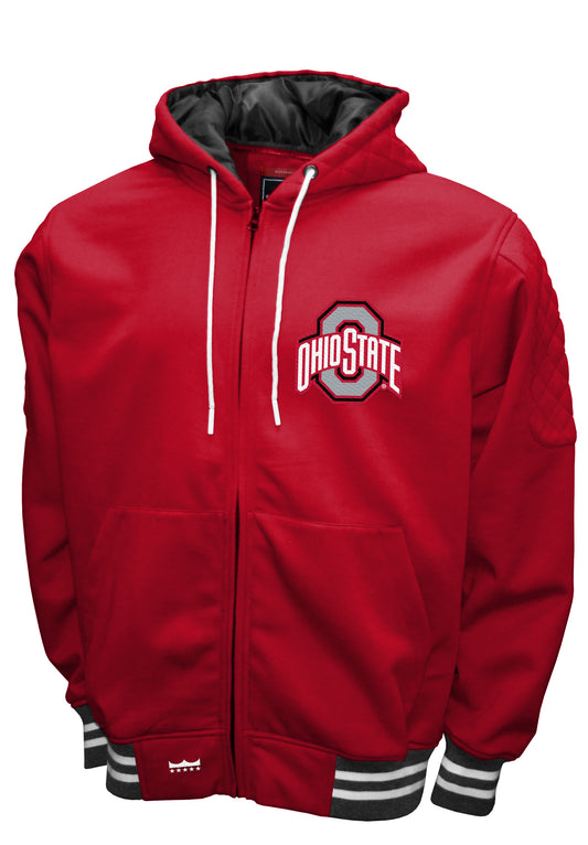 Ohio State Buckeyes Franchise Club Grind Hooded Jacket - Red