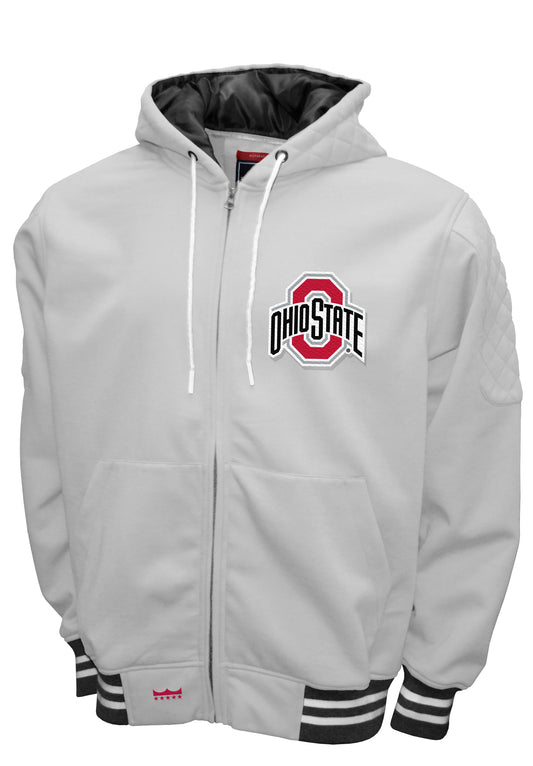 Ohio State Buckeyes Franchise Club Grind Hooded Jacket - White