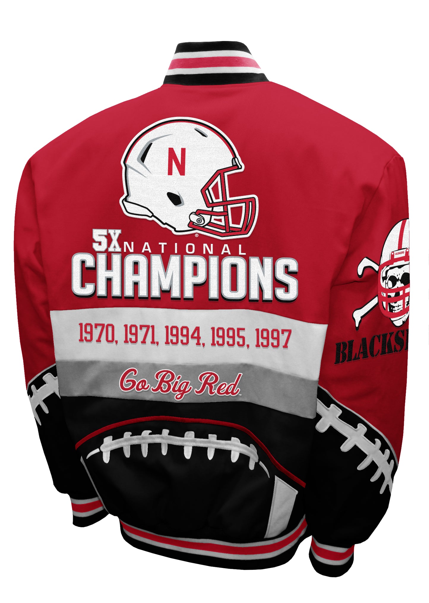 Nebraska Cornhuskers Franchise Club 5-Time Commemorative Twill Jacket - Red