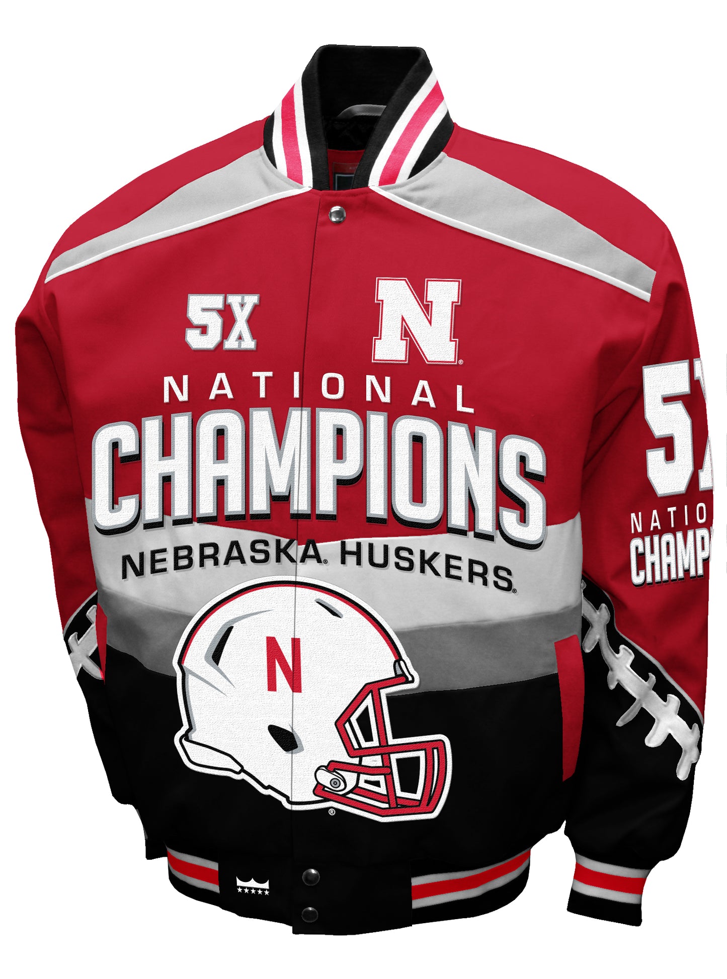 Nebraska Cornhuskers Franchise Club 5-Time Commemorative Twill Jacket - Red