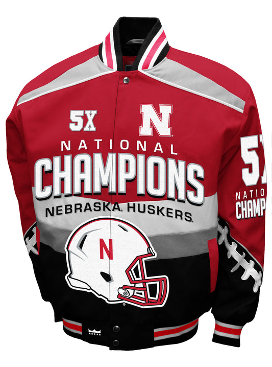 Nebraska Cornhuskers Franchise Club 5-Time Commemorative Twill Jacket