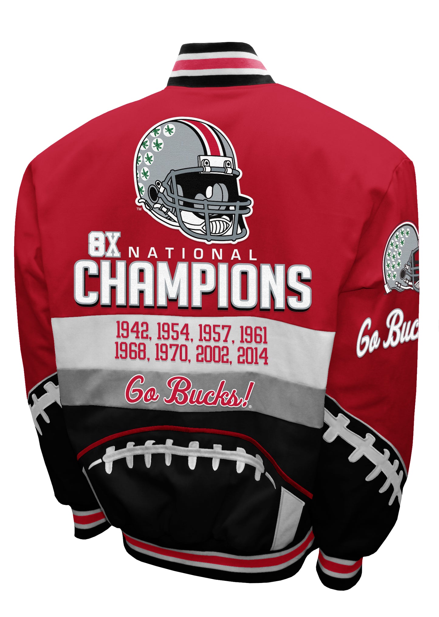 Ohio State Buckeyes Franchise Club 8-Time Commemorative Twill Jacket - Red
