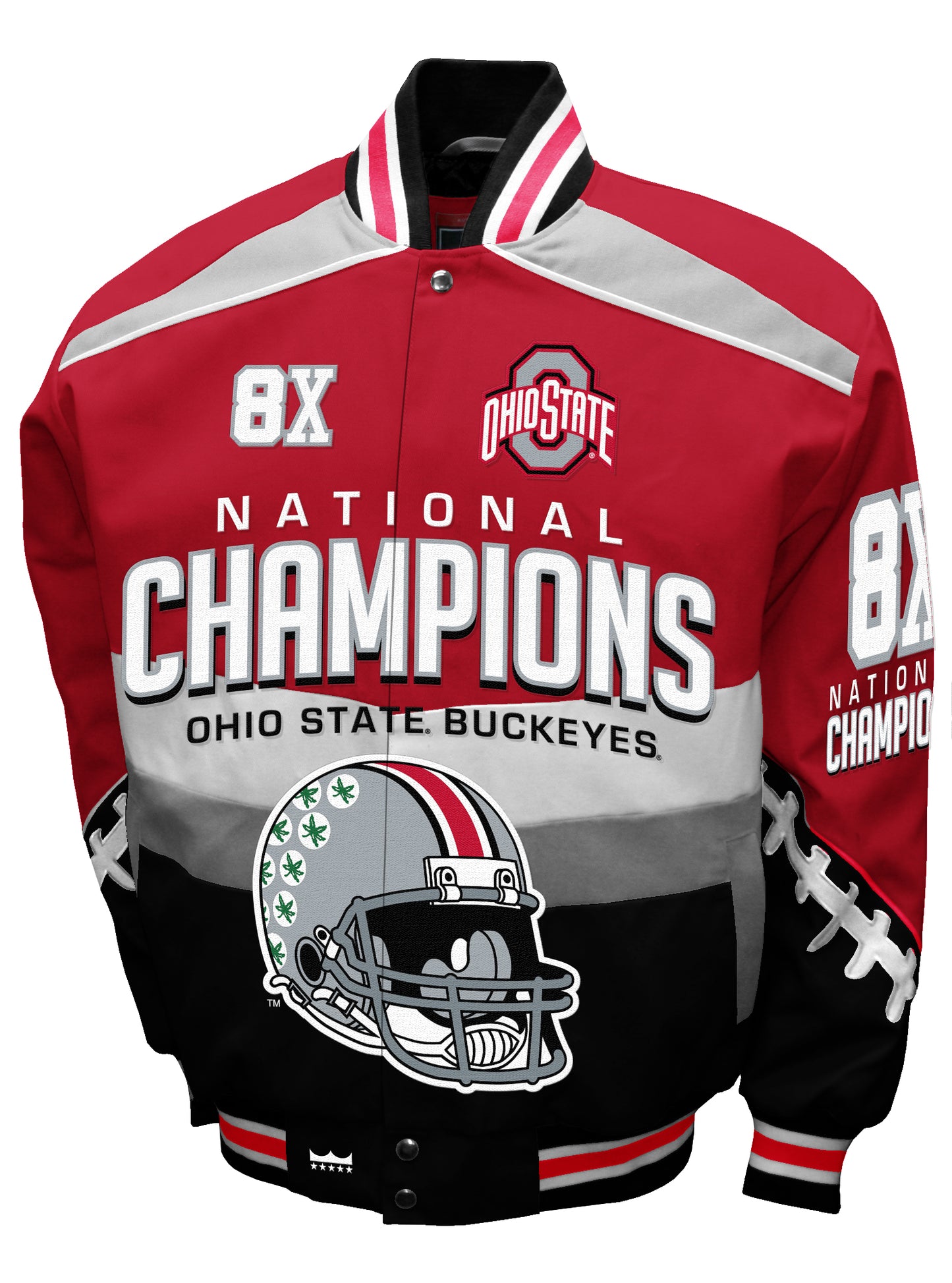Ohio State Buckeyes Franchise Club 8-Time Commemorative Twill Jacket - Red
