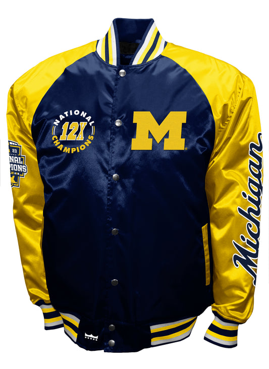 Michigan Wolverines Franchise Club Commemorative Satin Jacket