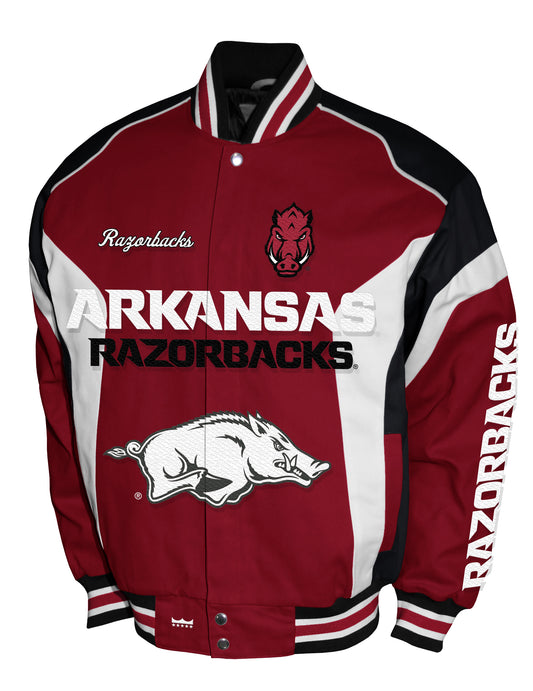 Arkansas Razorbacks Franchise Club Driven Twill Jacket - Red