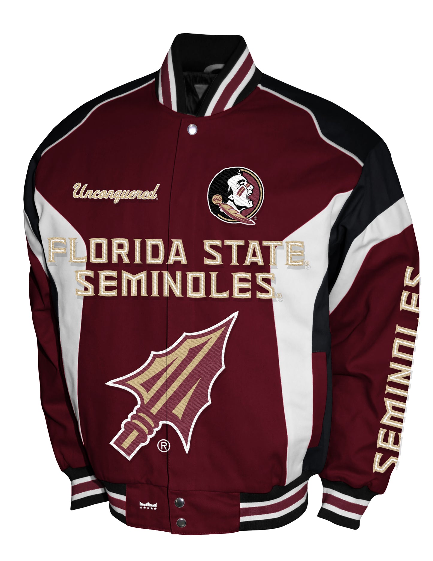 Florida State Seminoles Franchise Club Driven Twill Jacket - Burgandy