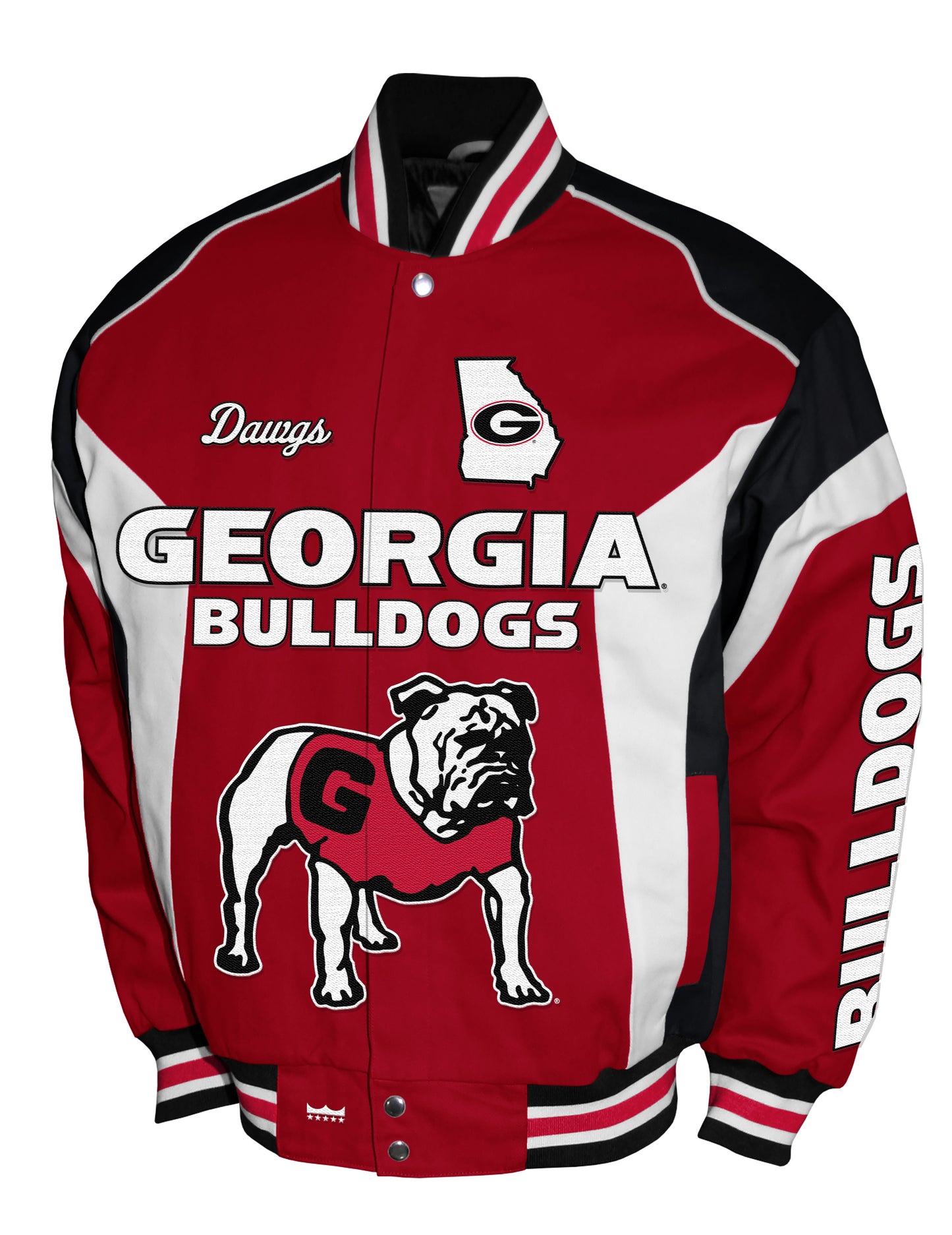 Georgia Bulldogs Franchise Club Driven Twill Jacket - Red
