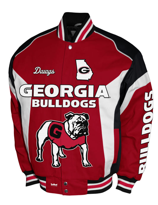 Georgia Bulldogs Franchise Club Driven Twill Jacket - Red