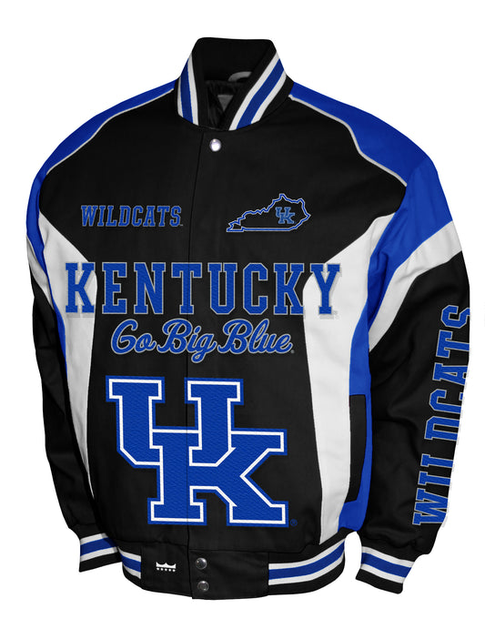 Kentucky Wildcats Franchise Club Driven Twill Jacket - Black