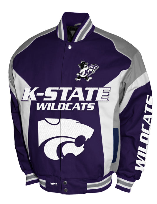 Kansas State Wildcats Franchise Club Driven Twill Jacket - Purple