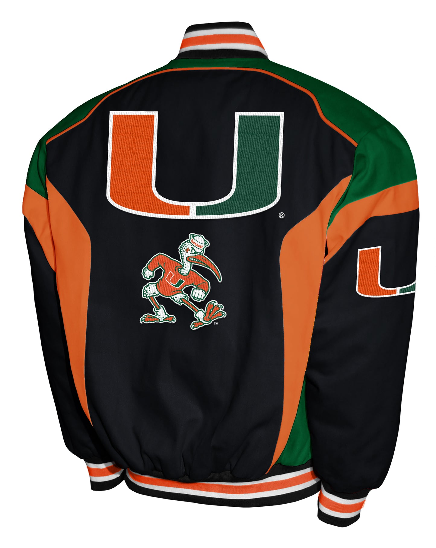 Miami Hurricanes Franchise Club Driven Twill Jacket - Black
