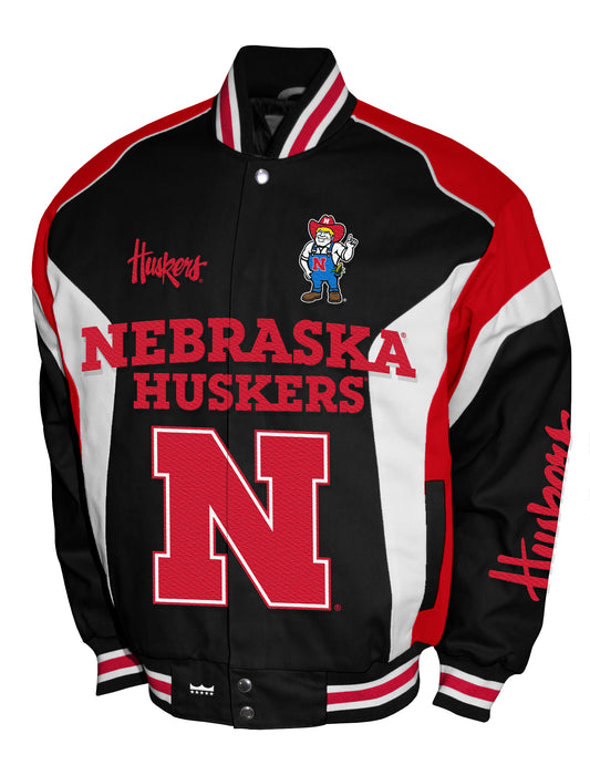 Nebraska Cornhuskers Franchise Club Driven Twill Jacket - Black