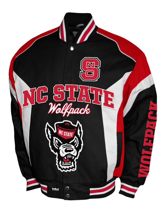 NC State Wolfpack Franchise Club Driven Twill Jacket - Black