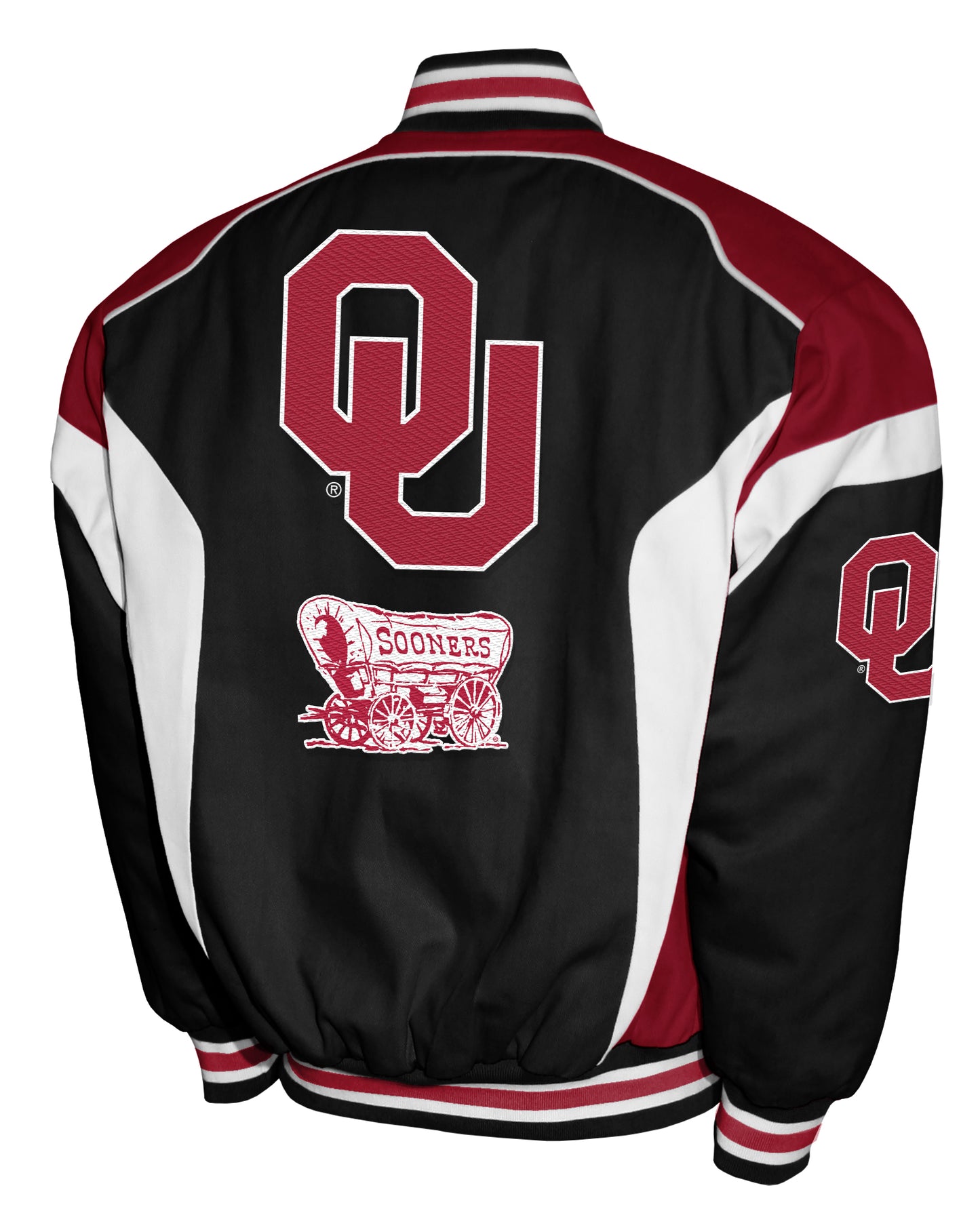 Oklahoma Sooners Franchise Club Driven Twill Jacket - Black