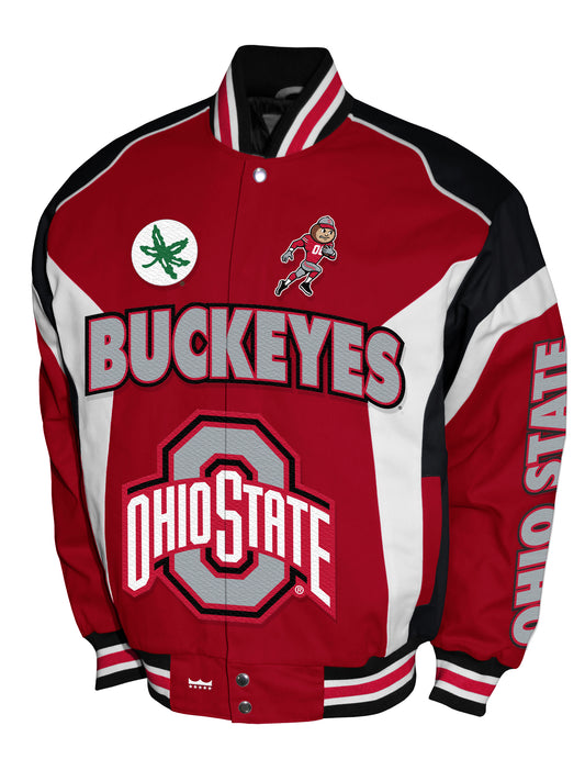 Ohio State Buckeyes Franchise Club Driven Twill Jacket - Red