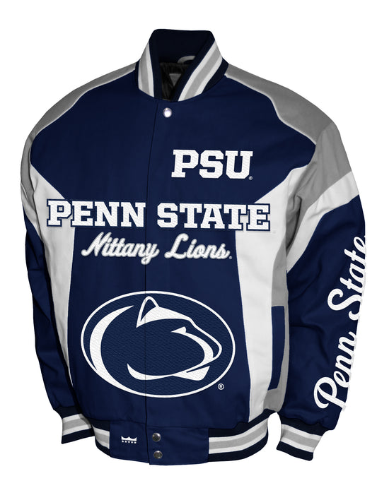 Penn State Nittany Lions Franchise Club Driven Twill Jacket - Navy