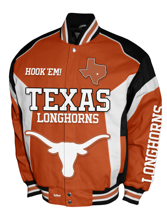 Texas Longhorns Franchise Club Driven Twill Jacket - Orange