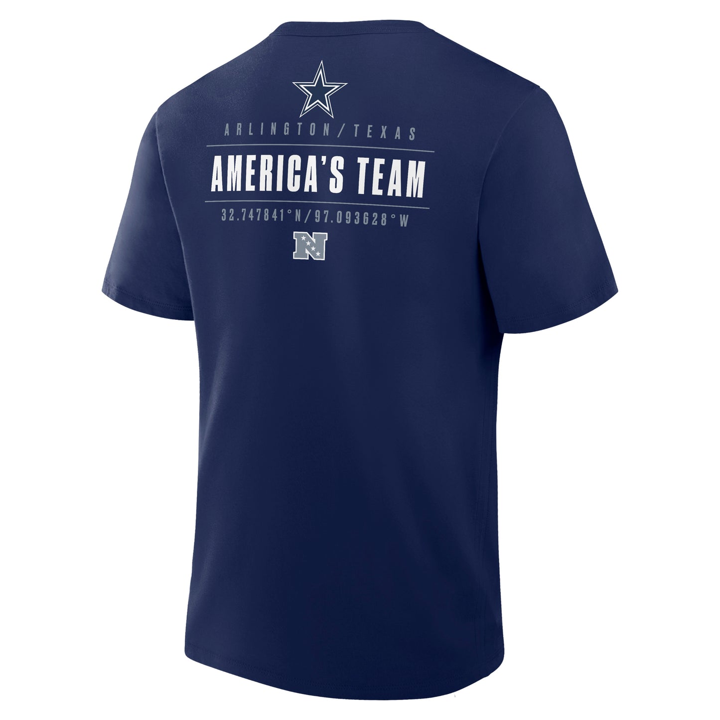 Dallas Cowboys Fanatics Passing Pocket T-Shirt- Navy