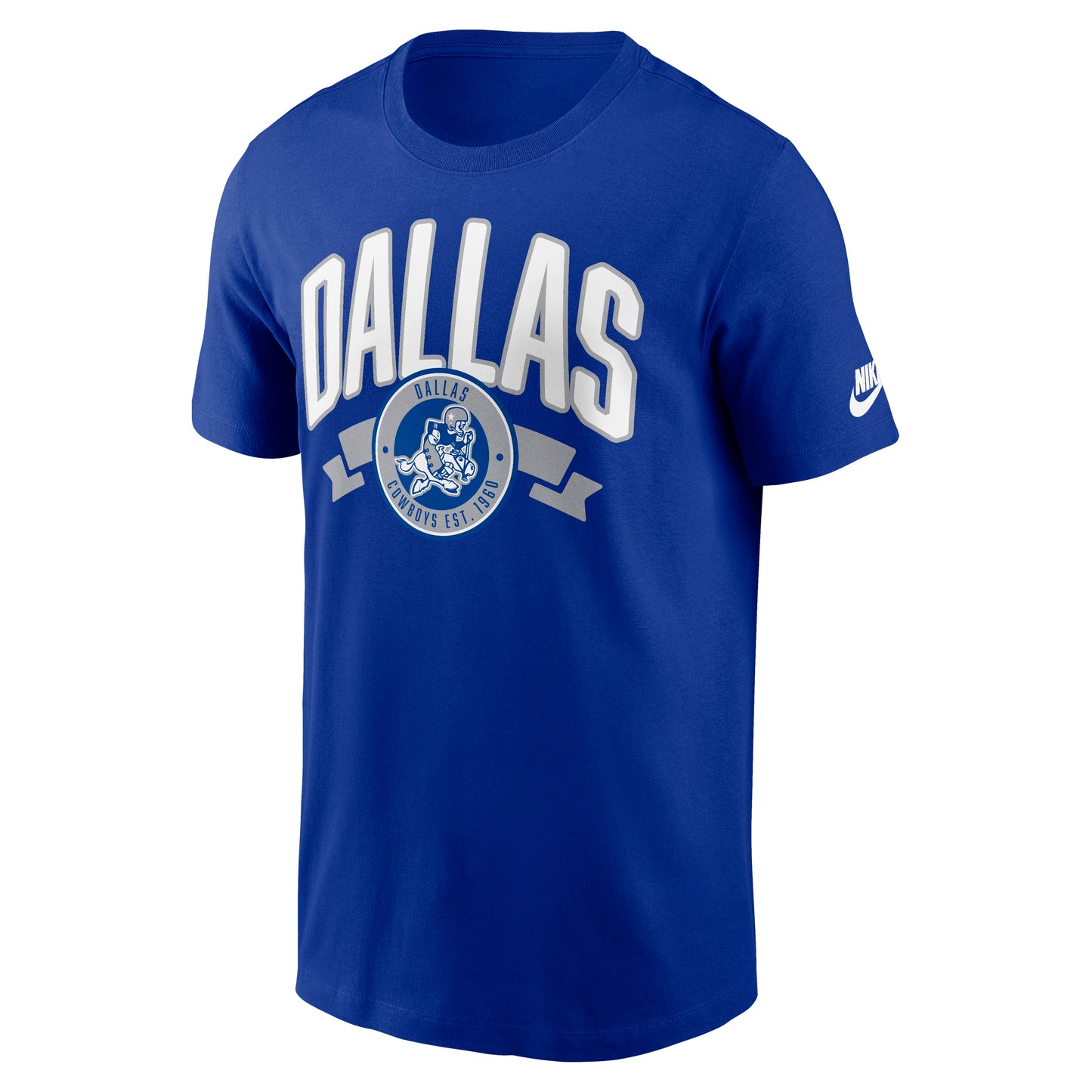Dallas Cowboys Nike Royal Rewind Front and Back Hit Essential T-Shirt