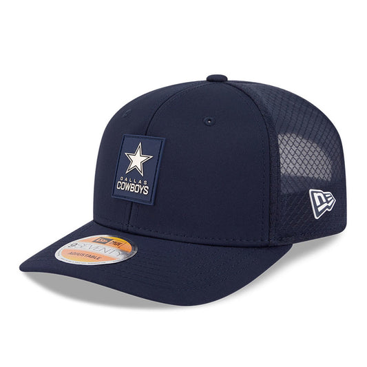 Dallas Cowboys New Era 2025 Sideline 9SEVENTY Trucker Adjustable Hat - Navy