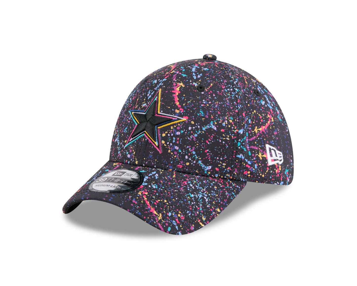 Dallas Cowboys New Era 2025 Sideline Crucial Catch 39THIRTY Flex Hat - Black