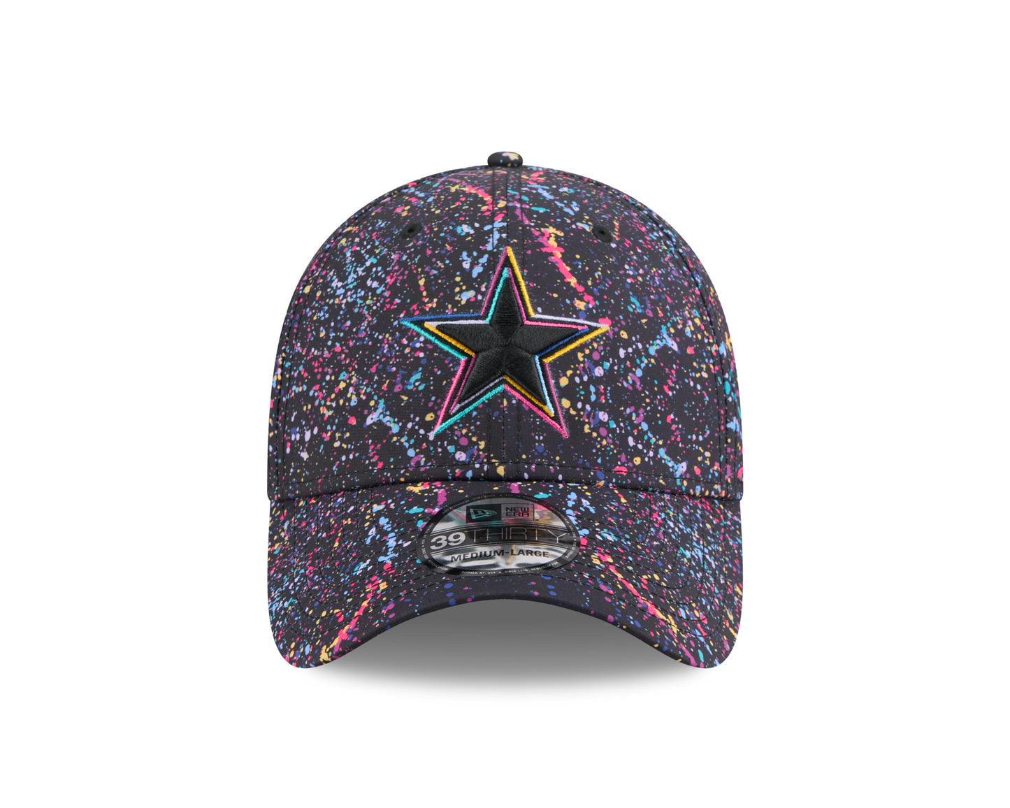 Dallas Cowboys New Era 2025 Sideline Crucial Catch 39THIRTY Flex Hat - Black