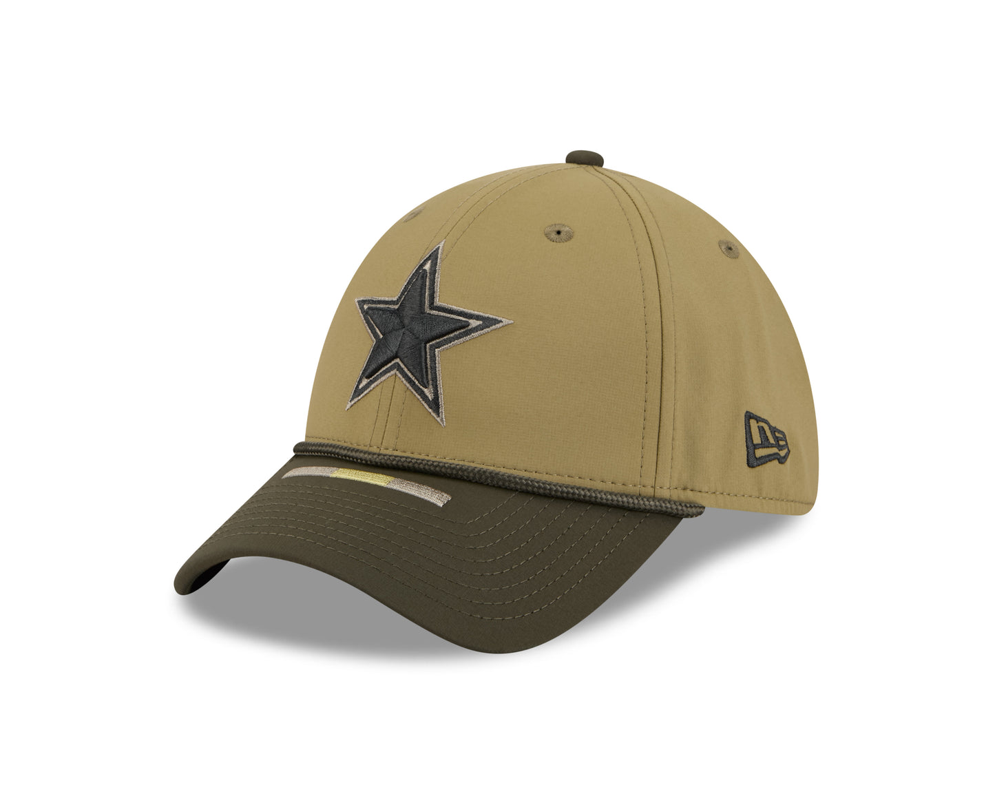 Dallas Cowboys New Era 2025 Green Salute To Service 39THIRTY Flex Hat