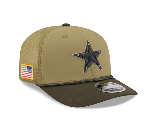 Dallas Cowboys New Era 2025 Salute To Service 9Seventy Adjustable Hat