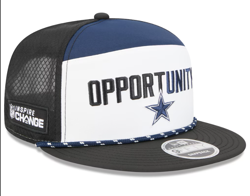Dallas Cowboys New Era Inspire Change Split Panel 9FIFTY Snapback Hat -Navy/ Black