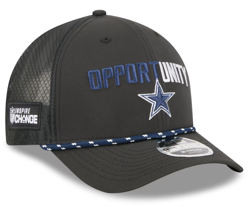 Dallas Cowboys New Era Inspire Change M-Crown 9FORTY Adjustable Hat - Black
