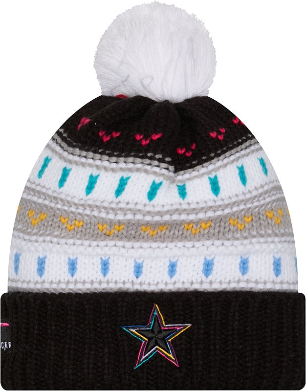 Dallas Cowboys New Era Women's 2025 NFL Crucial Catch Cuffed Pom Knit Hat
